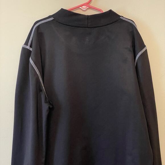 Starter M (38-40) black long sleeve top workout athletic turtleneck polyester - Picture 6 of 7